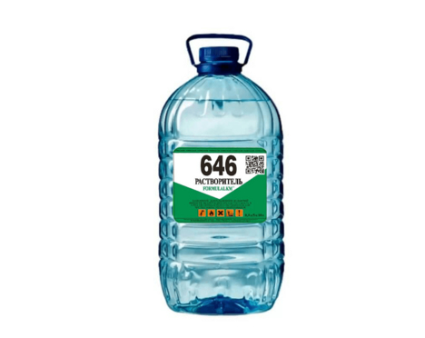 Растворитель Р-646 (промывочный) (5 литров ПЭТ)